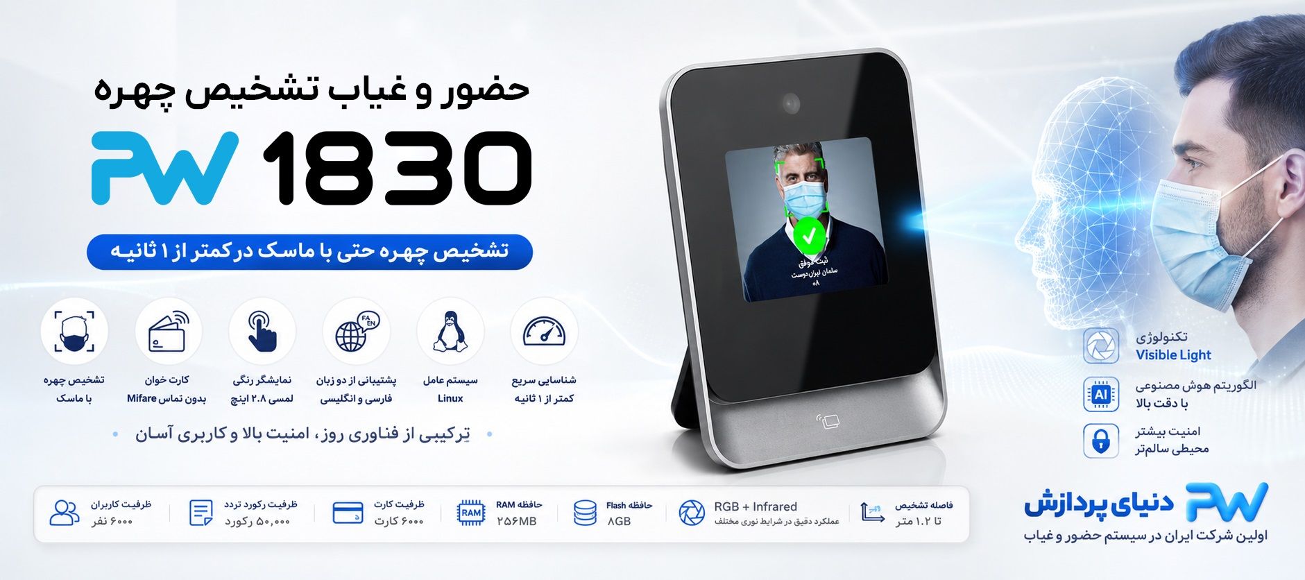 دستگاه حضور و غیاب PW 1830